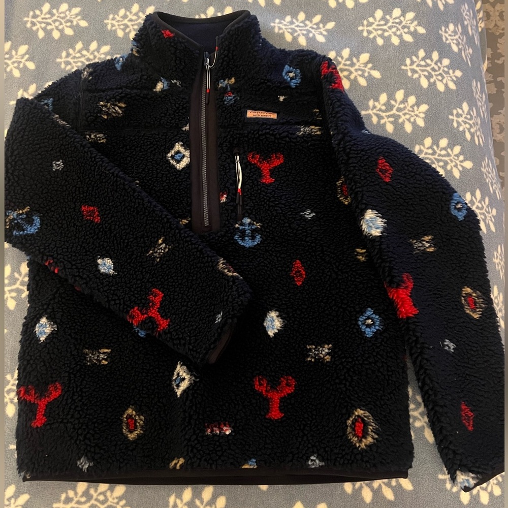 Cozy Vineyard Vines Super Shep Nautical Icons Fleece